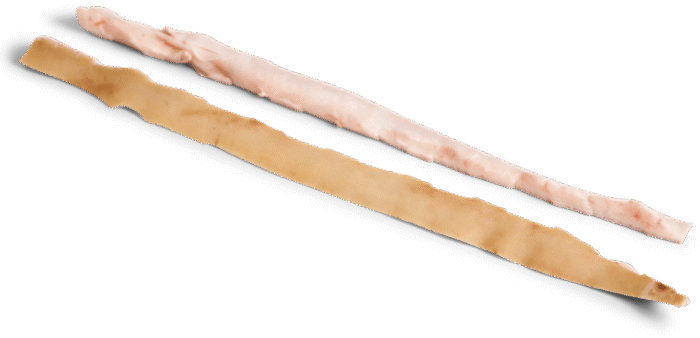 pork back fat strips